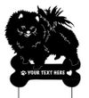 Pomeranian Garden Stake