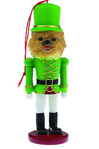 Pomeranian Ornament Nutcracker