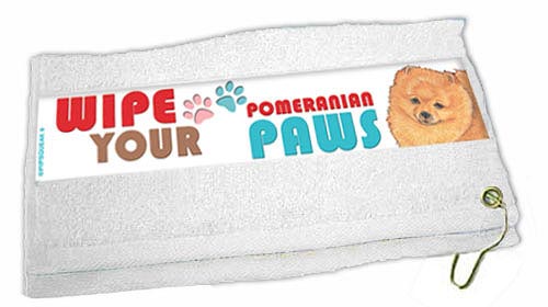 Pomeranian Paw Wipe Towel