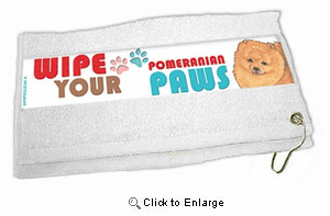 Pomeranian Paw Wipe Towel