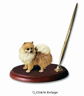 Pomeranian Pen Holder (Red)