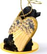 Poodle Angel Ornament - Black