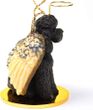 Poodle Angel Ornament Chocolate Sport Cut