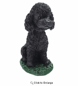 Poodle Bobblehead Black