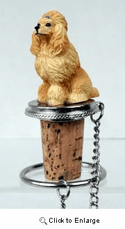Poodle Bottle Stopper (Apricot)