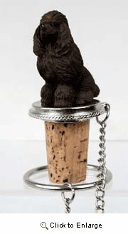 Poodle Bottle Stopper (Chocolate)