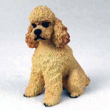 Poodle Figurine Apricot Sport Cut