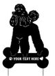 Poodle Garden Stake