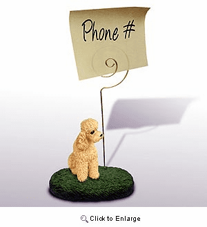 Poodle Note Holder