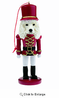 Poodle Ornament Nutcracker