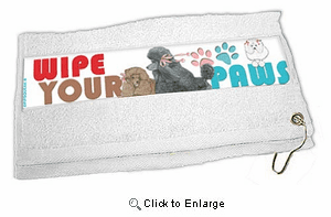 Poodle Paw Wipe Towel