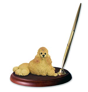 Poodle Pen Holder (Apricot)