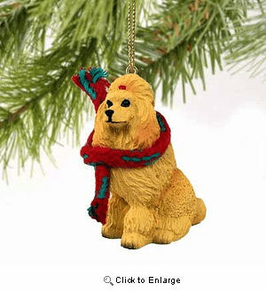 Poodle Tiny One Christmas Ornament Apricot