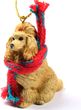 Poodle Tiny One Christmas Ornament Apricot
