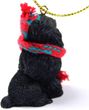 Poodle Tiny One Christmas Ornament Black