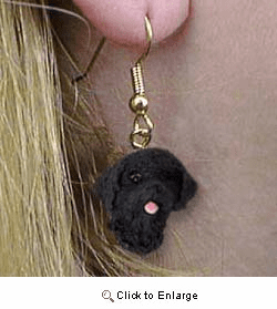 Portuguese Water Dog Authentic Earrings