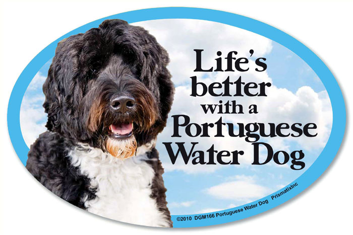 Portuguese Water Dog Car Magnet - Life's Better