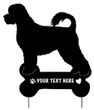 Portuguese Water Dog Garden Stake