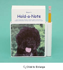 Portuguese Water Dog Hold-a-Note