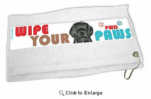 Portuguese Water Dog Paw Wipe Towel