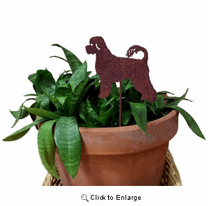 Portuguese Water Dog Plant Stake