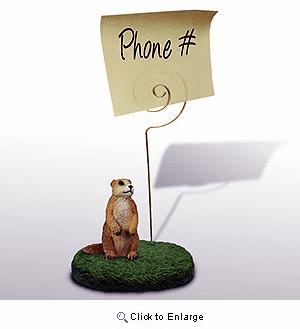 Prairie Dog Note Holder