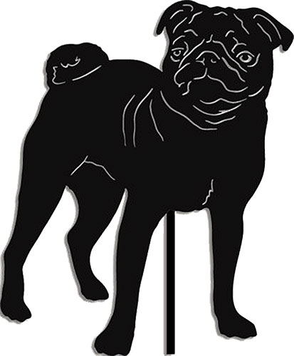 Pug Garden Stake