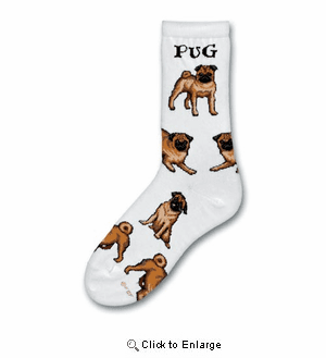 Pug Poses Socks