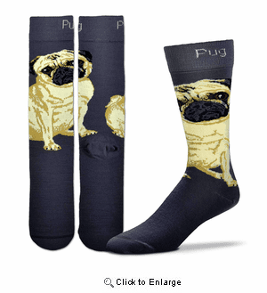 Pug Realistic Socks