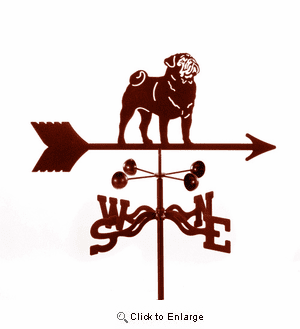 Pug Weathervane