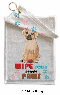 Puggle Paw Wipe Towel