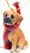 Puggle Tiny One Christmas Ornament Brown