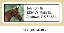 Quarter Horse Address Labels
