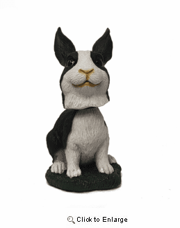 Rabbit Bobblehead Black and White