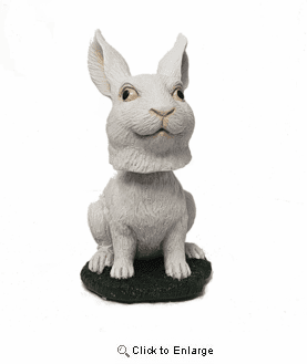 Rabbit Bobblehead White