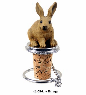 Rabbit Bottle Stopper (Brown)