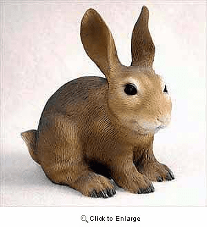Rabbit Figurine Brown