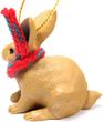 Rabbit Tiny One Christmas Ornament Brown
