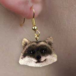 Raccoon Authentic Earrings