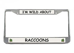 Raccoon License Plate Frame