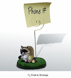 Raccoon Note Holder