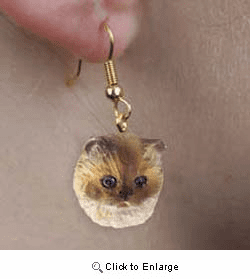 Ragdoll Cat Authentic Earrings