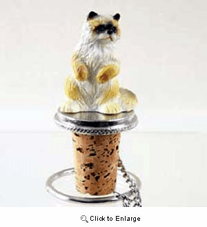 Ragdoll Cat Bottle Stopper