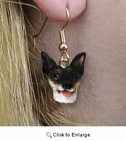 Rat Terrier Authentic Earrings