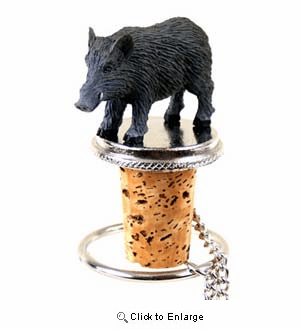 Razorback Bottle Stopper