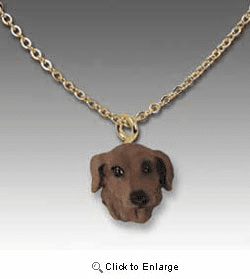 Red Dachshund Necklace