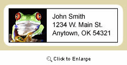 Red Eyed Tree Frog Address Labels