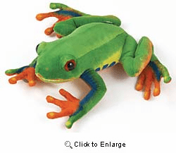 Red Eyed Tree Frog Plush 9" By Fiesta Toy