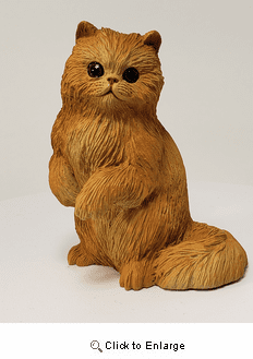 Red Persian Cat Figurine