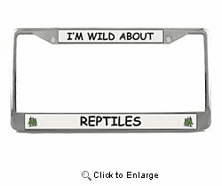 Reptile License Plate Frame
